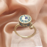 Vintage Six Word Mantra Enamel Anxiety Spinning Ring – Posh Atomic