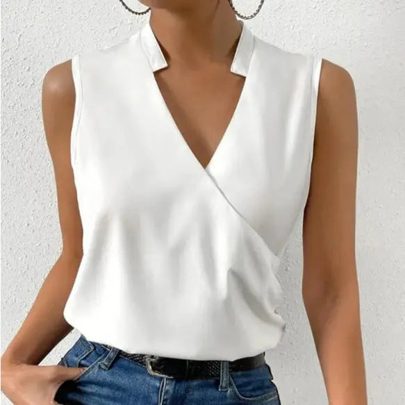 Women's Classy Sleeveless Shirt X8 S – Posh Atomic