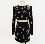 Women's Fashion Exquisite Heavy Industry Suit Black M – Posh Atomic