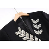 Women's Fashion V-neck Long-sleeve Dress Black M – Posh Atomic