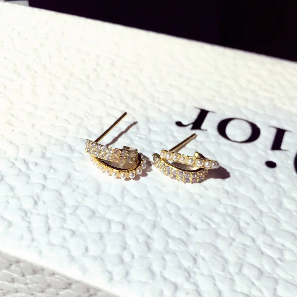 Women's Fashion Zircon Temperamental Earrings – Posh Atomic