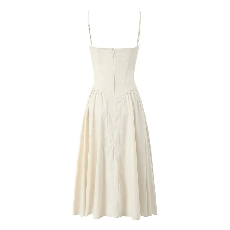 Women's Fitted Waist Pleated Dress – Posh Atomic