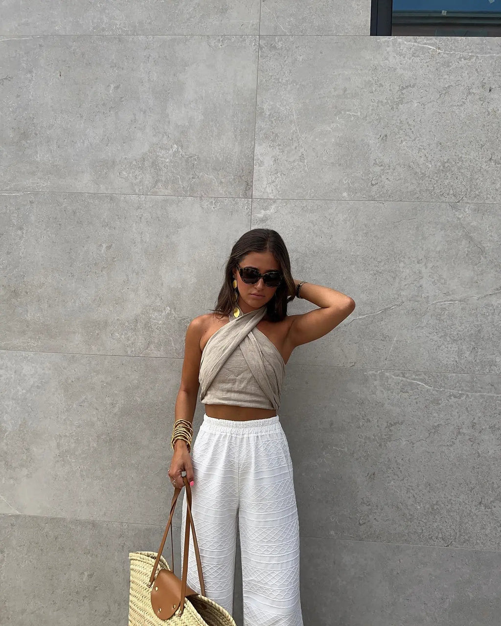 Women's Halter Linen Vest Top – Posh Atomic