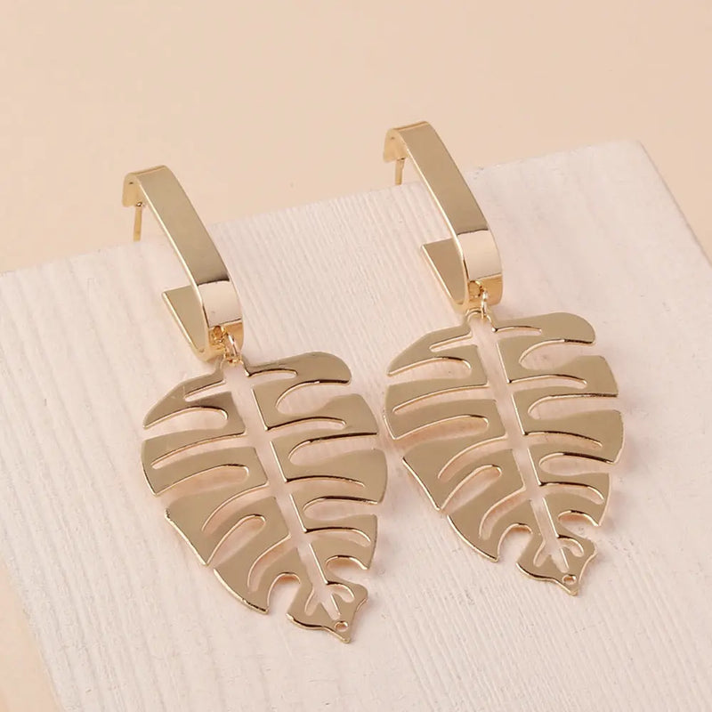 Women's Hollow Leaves Earrings – Posh Atomic