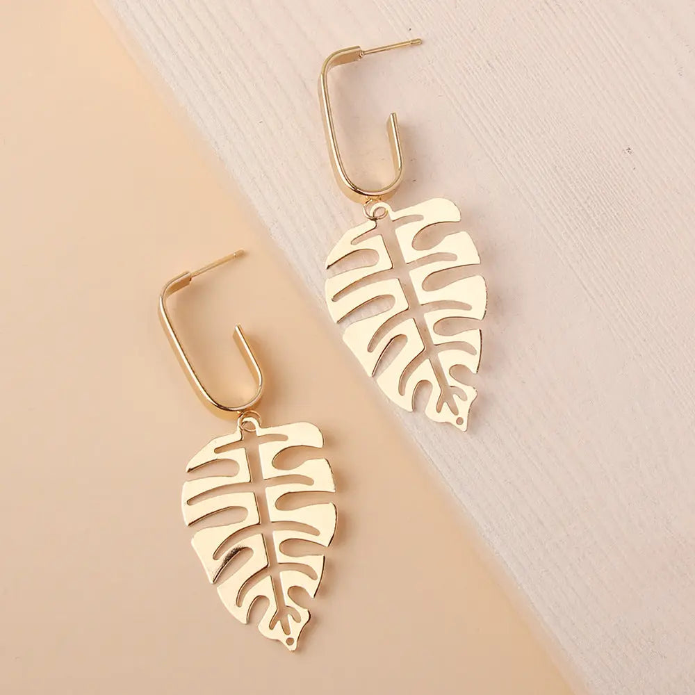 Women's Hollow Leaves Earrings – Posh Atomic