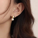 Women's Metal High-grade Temperamental Pearl Stud Earrings – Posh Atomic