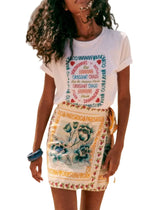 Women's Printed Lace-up Beach Trendy Skirt – Posh Atomic