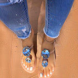 Women's Rhinestone Sandals Black – Posh Atomic