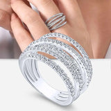 Women's Ring F1739 White Gold Color No7 – Posh Atomic