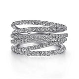 Women's Ring F1739 White Gold Color No8 – Posh Atomic