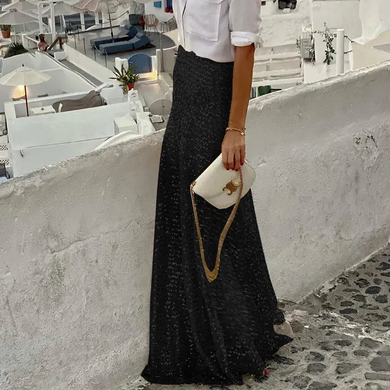 Women's Sequin Long Skirt Sequin Skirt Gold XL – Posh Atomic