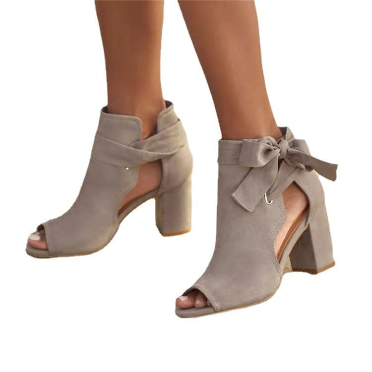 Women's Side Bow Shoes Red – Posh Atomic