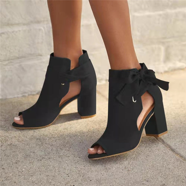 Women's Side Bow Shoes Red – Posh Atomic