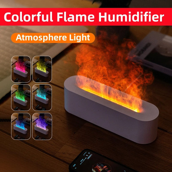 Flame Aroma Diffuser Air Humidifier Ultrasonic Cool Mist