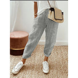 Women's Striped Print Trousers