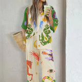 Women's Comfy Casual Pants Suit