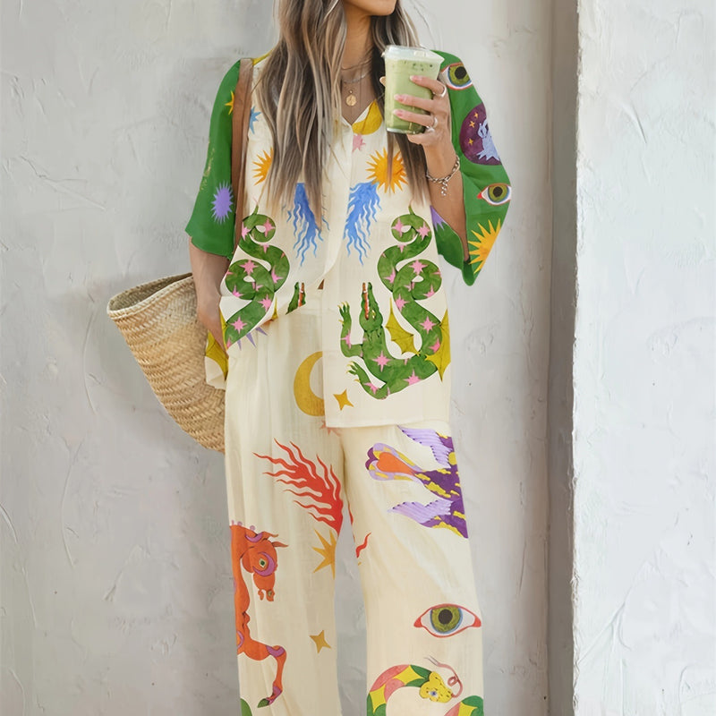 Women's Comfy Casual Pants Suit