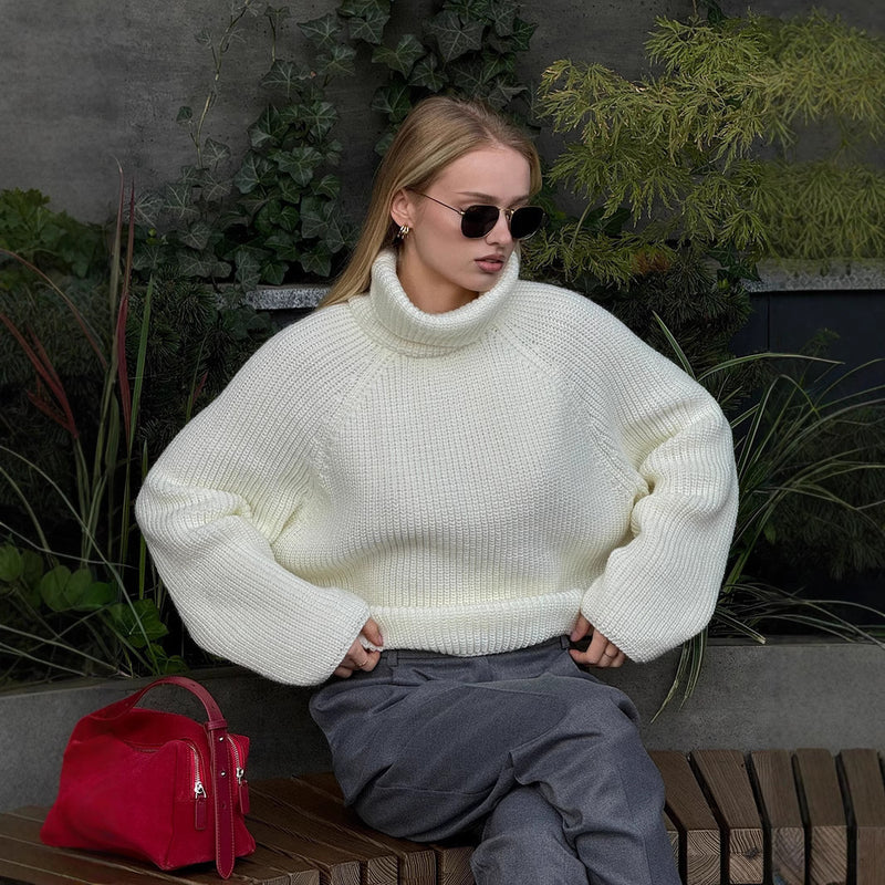 White Pullover Sweater For Women