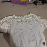 Women's Cotton & Lace Half-length Sleeve Dress