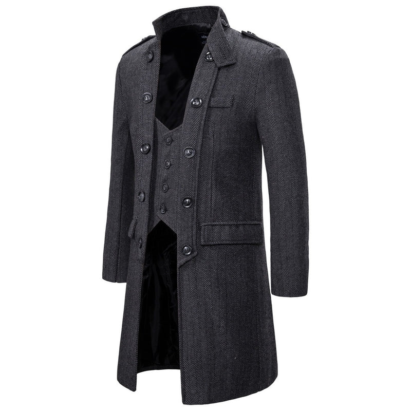 Men's Herringbone Overcoat