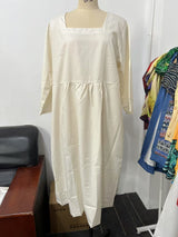 Women's Loose Long Sleeve Printed Dress