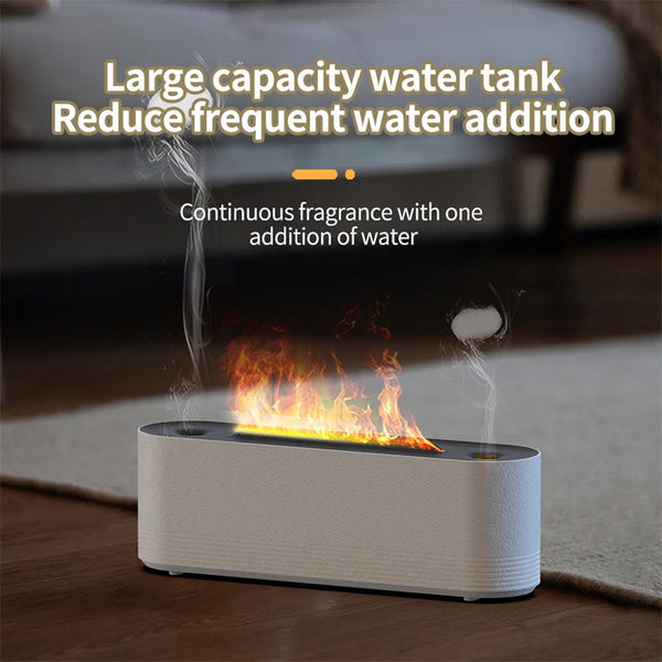 Flame Air Humidifier Ultrasonic 7 Colors Aroma Diffuser LED Cool Mist Maker
