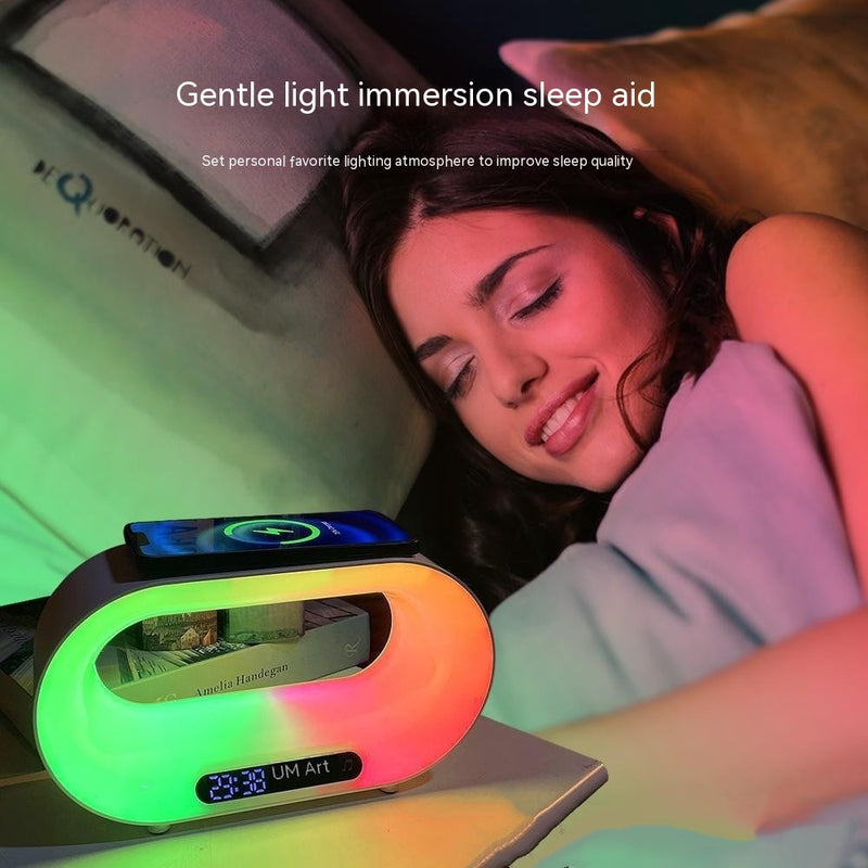 Multi-function 3 In 1 Lamp Smart Multifunctional Wireless Charger Alarm Clock