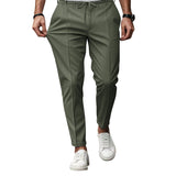 Men's Business Slim Fit Tapered Casual Pants