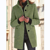 Casual Wool Coat With Pockets