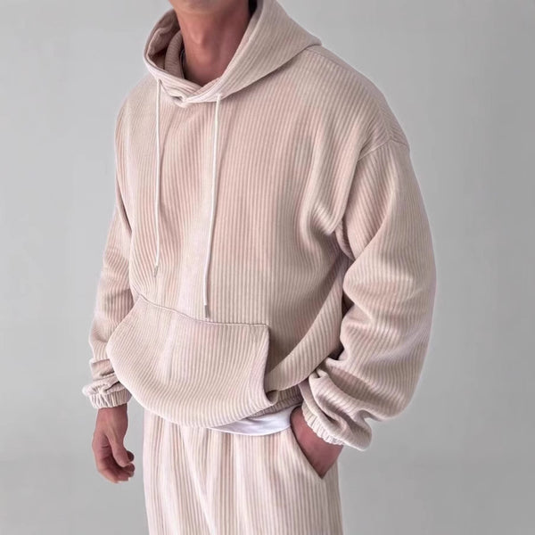 Men's Corduroy Hooded Sweatshirt