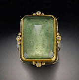 French Retro Natural Crystal Ring