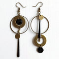 Asymmetric Round Ring Earrings